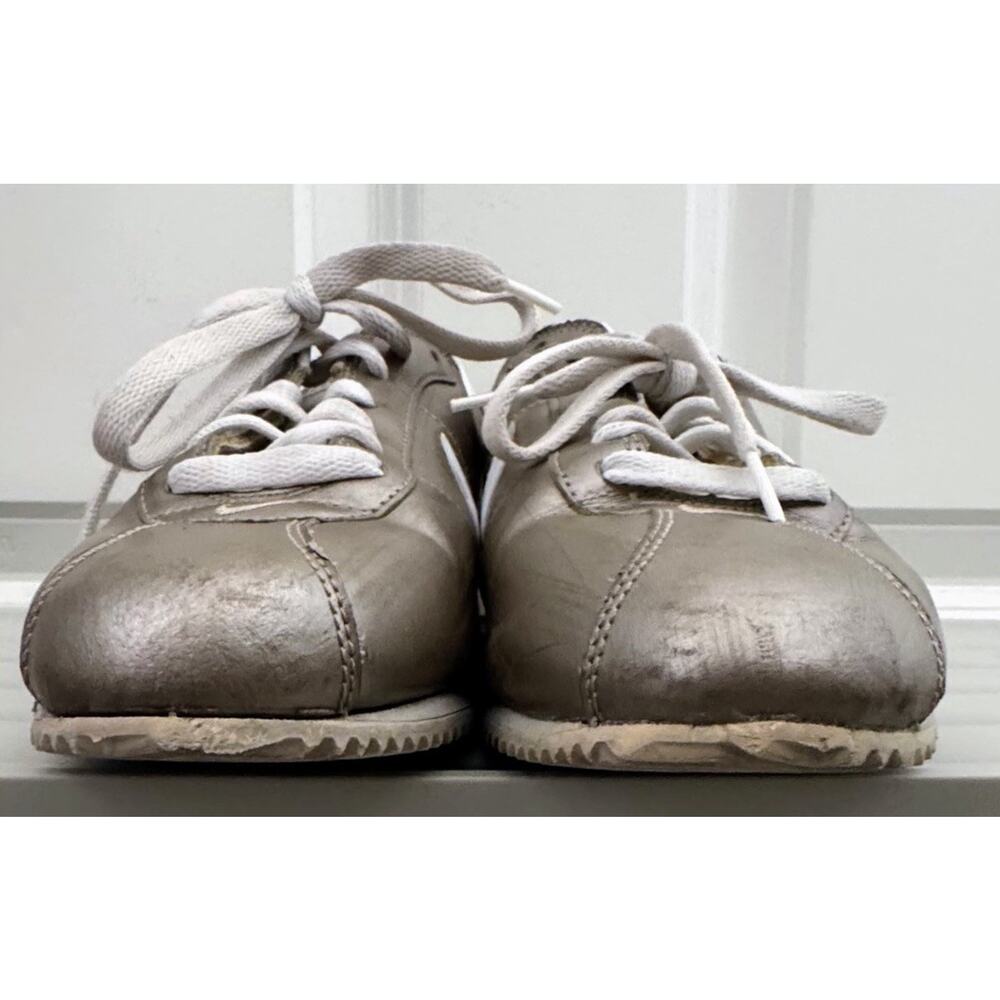 Vintage Nike Cortez Metallic Champagne Gold Leather Sneakers Y2K Women’s 8 - Picture 8 of 16